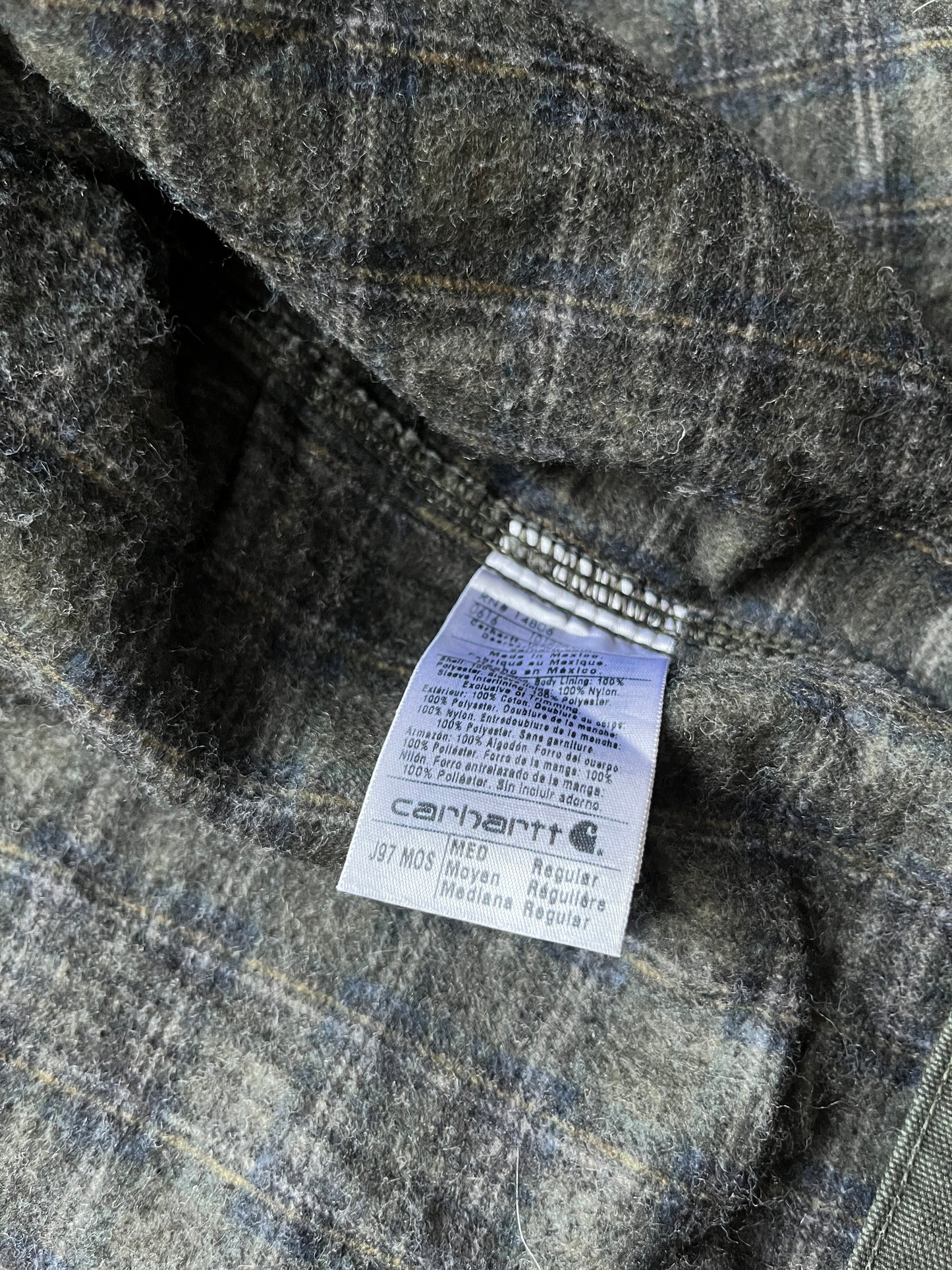 Faded Olive Green Carhartt Detroit Jacket - Medium