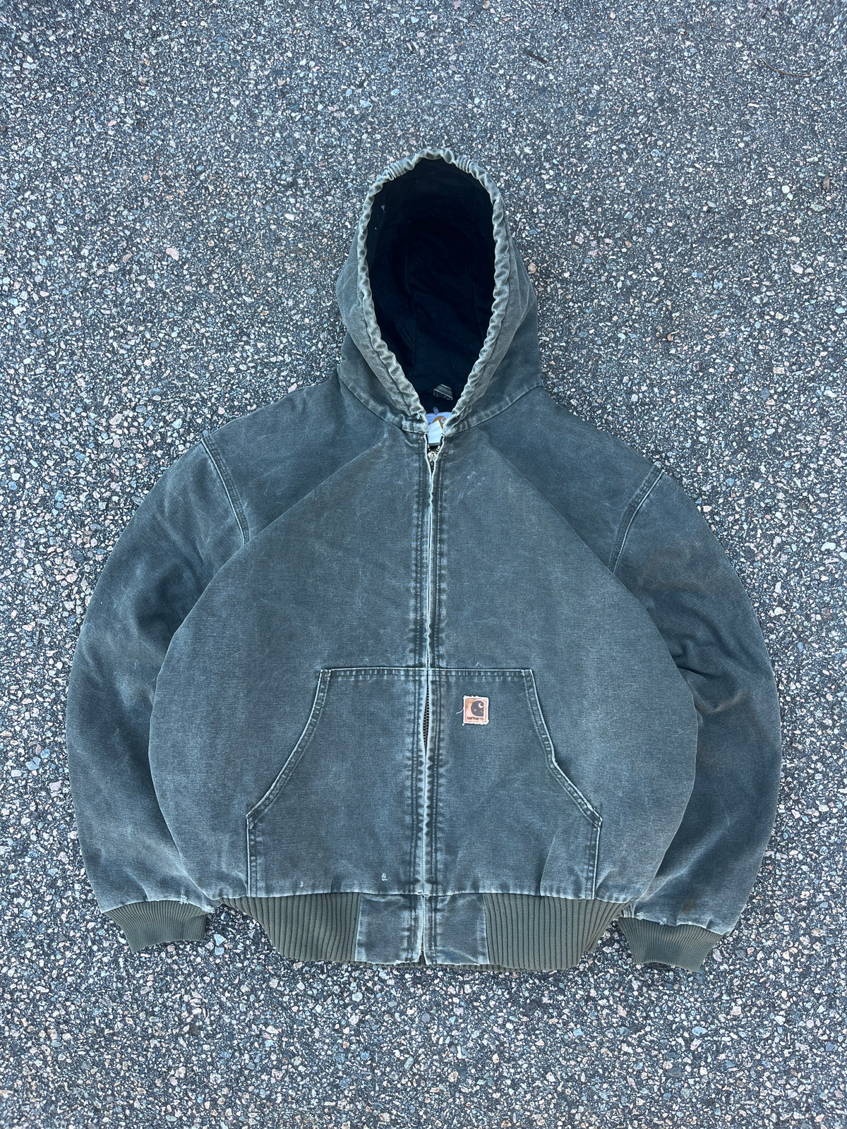 色あせたオリーブグリーンのカーハート アクティブ ジャケット - 2XL