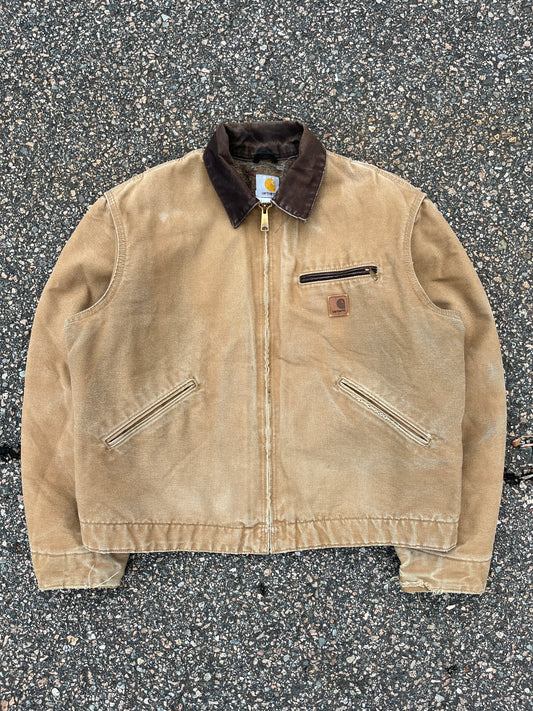 Faded Brown Carhartt Detroit Jacket - Boxy M-L