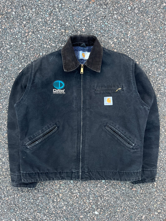 Faded Black Carhartt Detroit Jacket - Medium