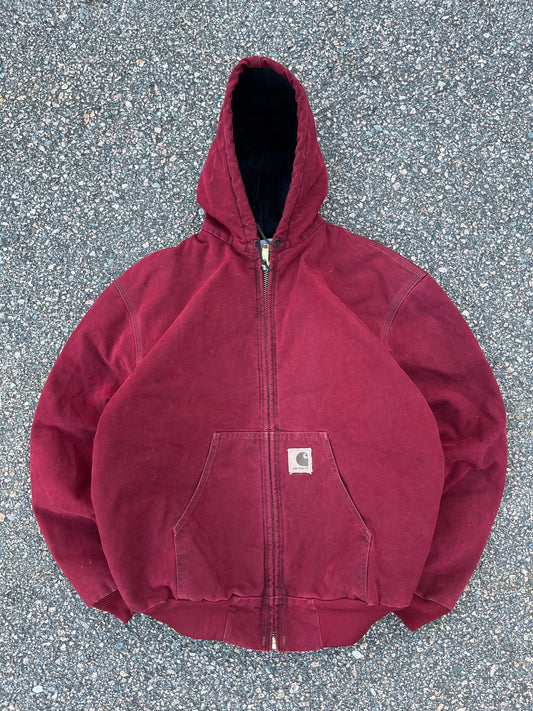 Faded Crimson Red Carhartt Active Jacket - Boxy L-XL