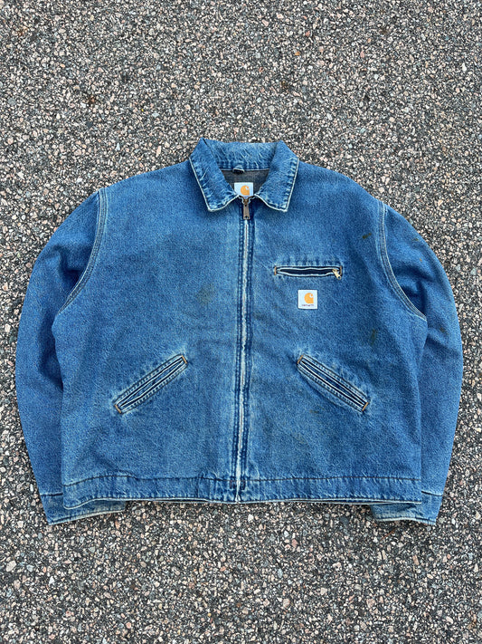 Faded Denim Carhartt Detroit Jacket - 2XL