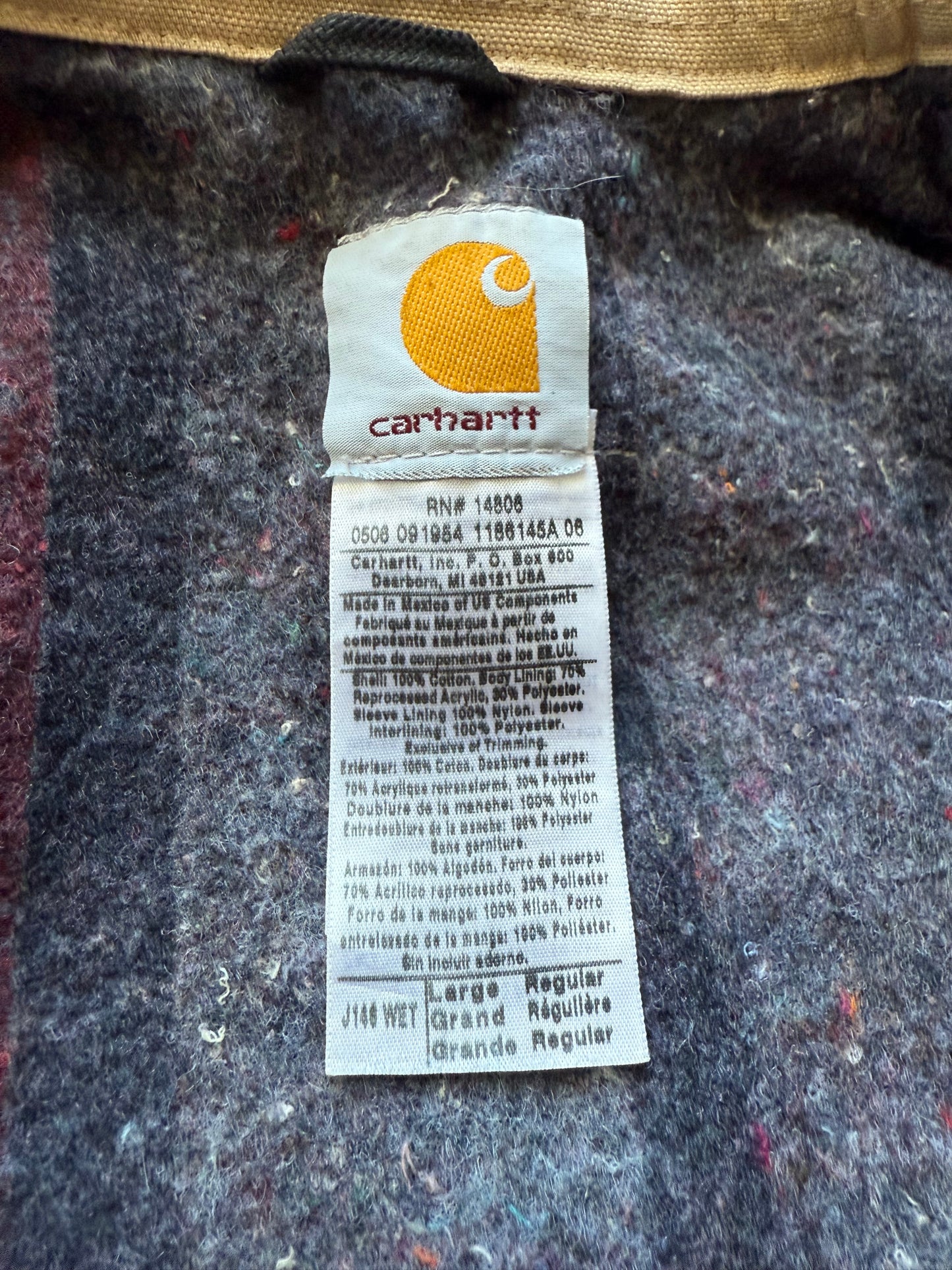 Faded Cream Carhartt Detroit Jacket - Boxy M-L