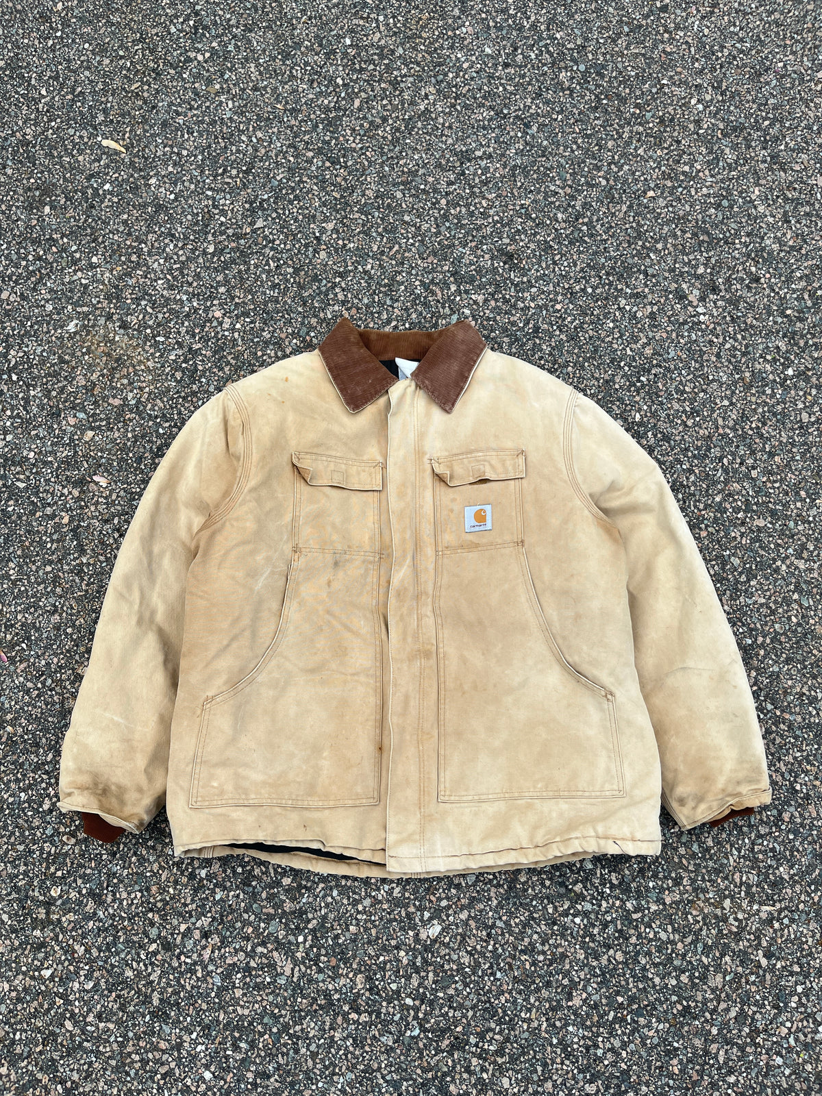 褪色棕褐色 Carhartt 北极风格夹克 - XL