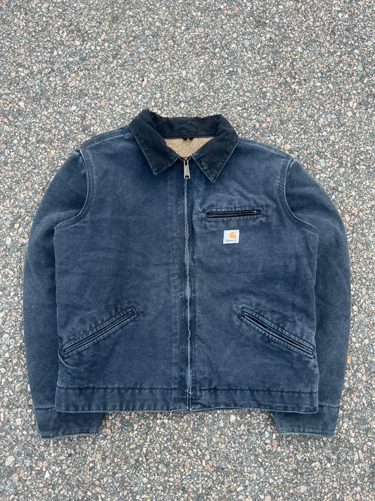 Faded Petrol Blue Carhartt Detroit Jacket - Small