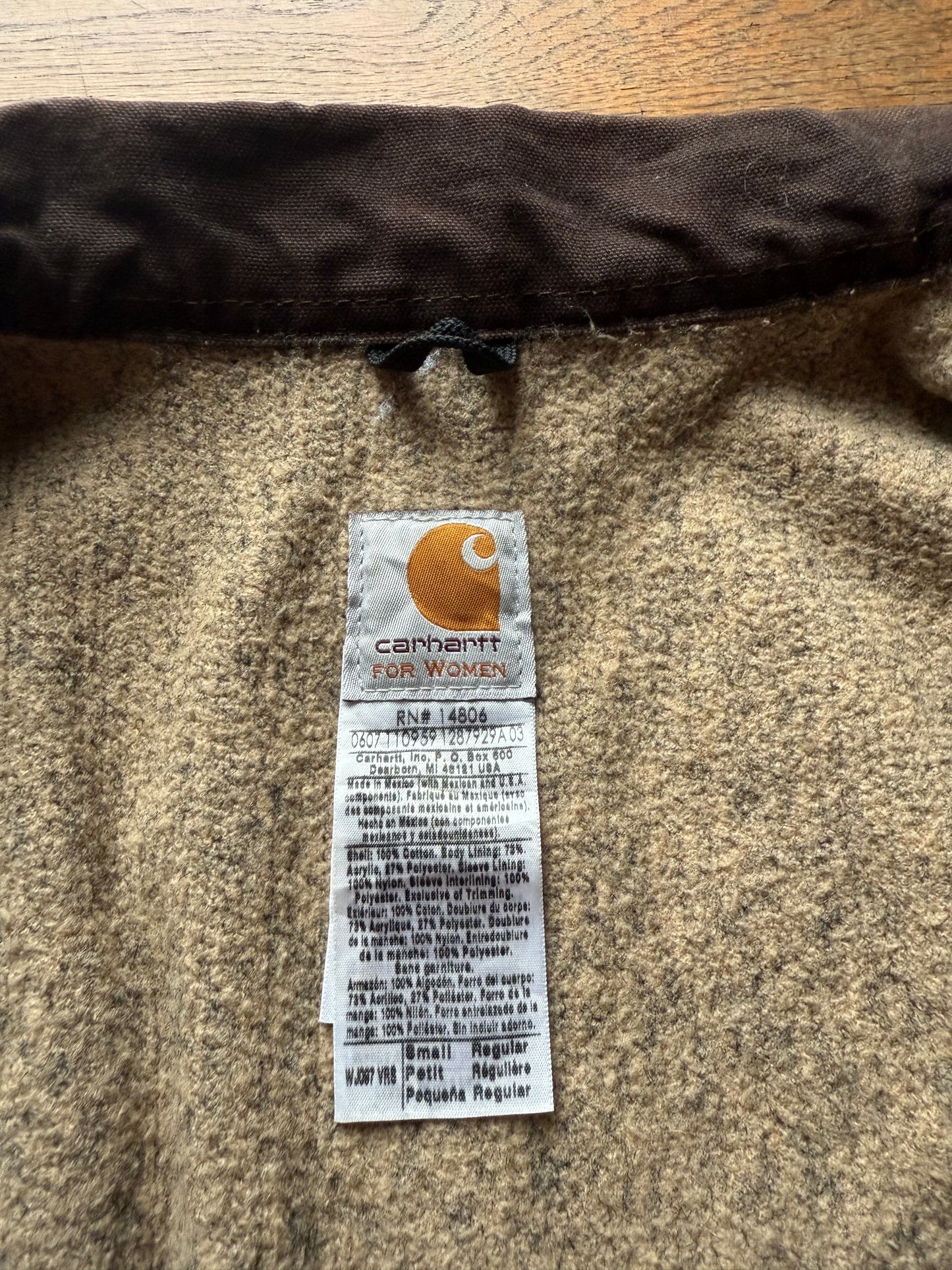 Faded Vintage Rose Carhartt Detroit Jacket - Small