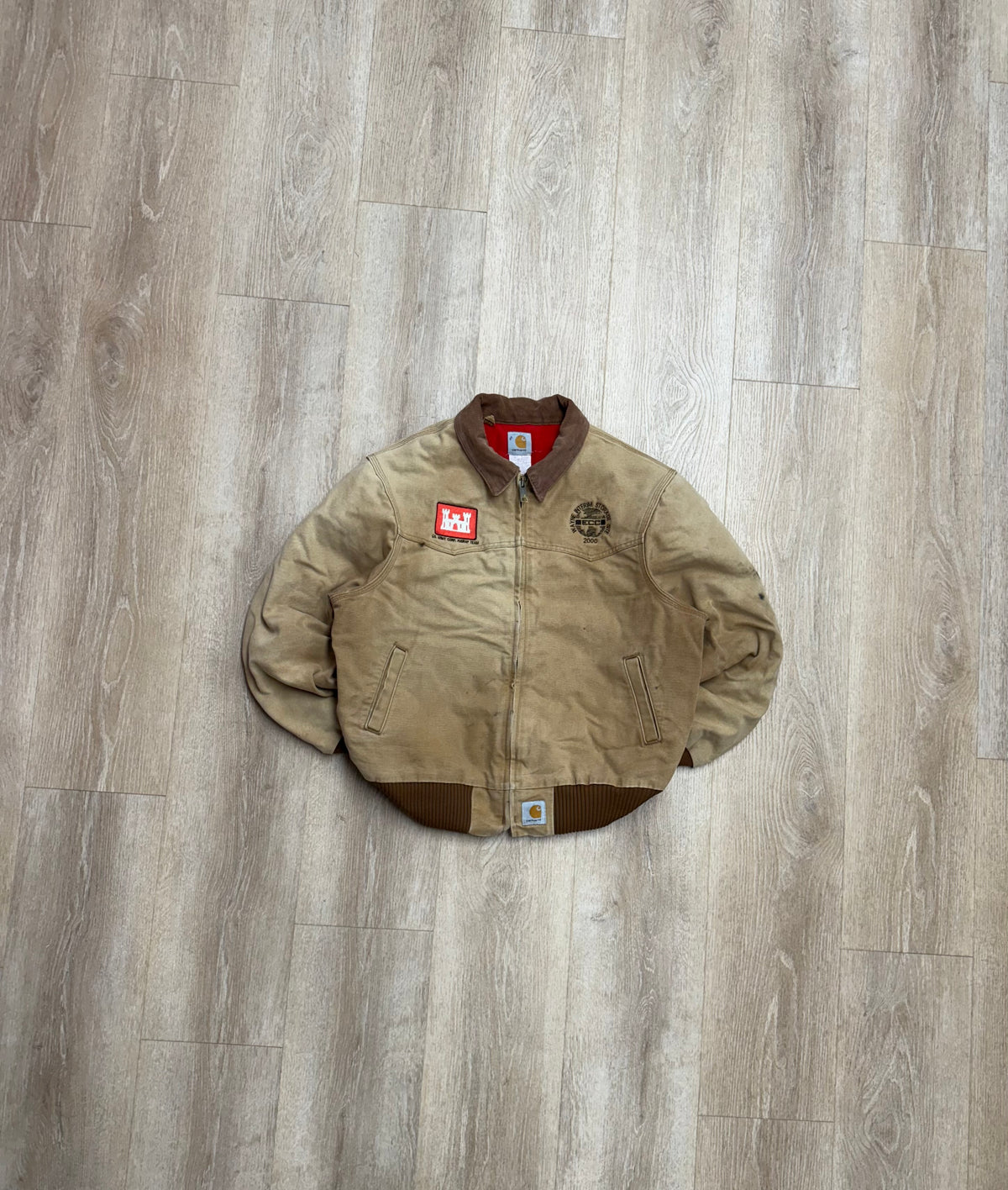 Faded Brown Carhartt Santa Fe Jacket - Large