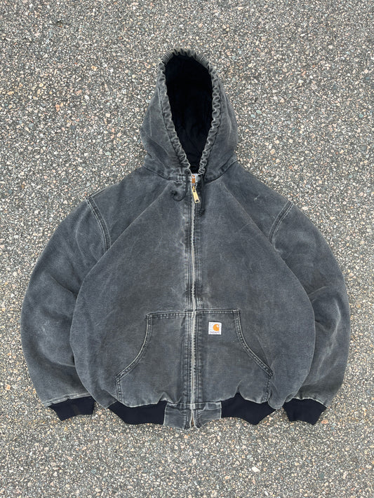 Faded Black Carhartt Active Jacket - Large