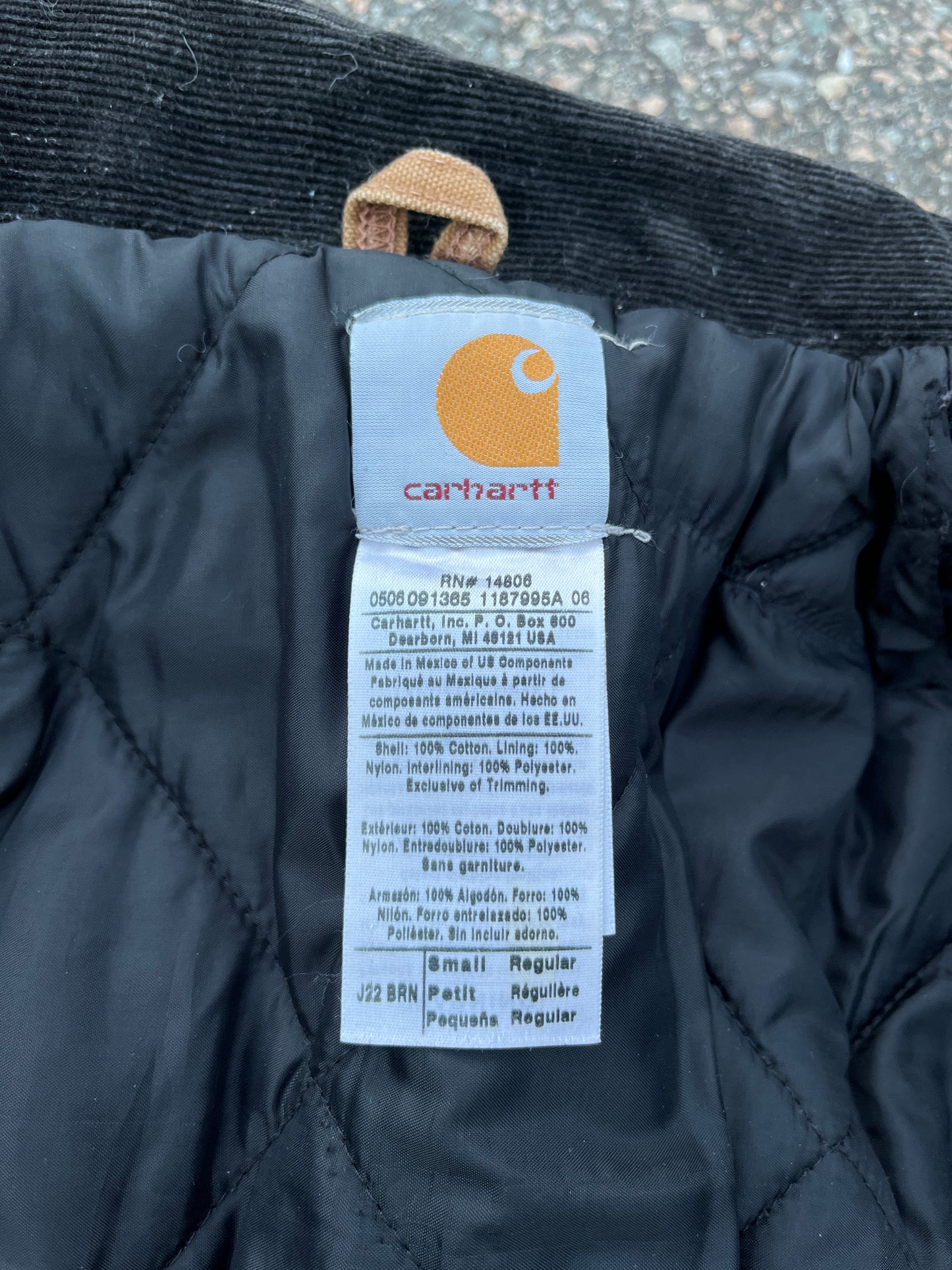 褪色棕色 Carhartt 北极夹克 - 小码