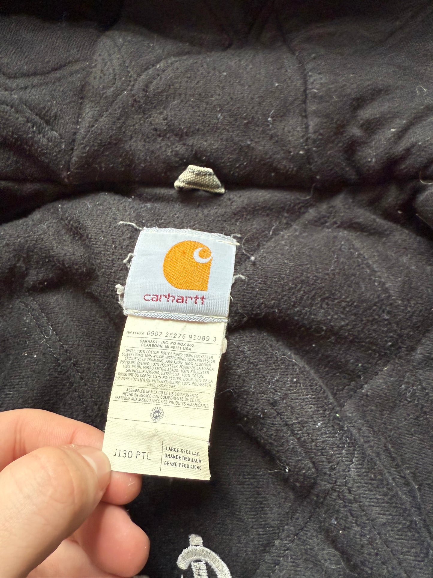 Faded Petrol Blue Carhartt Active Jacket - Large