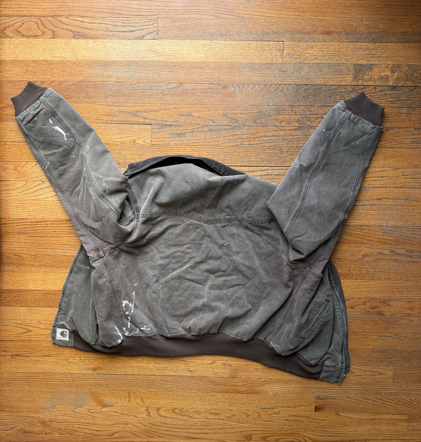 Faded Chestnut Brown Carhartt Santa Fe Jacket - Large