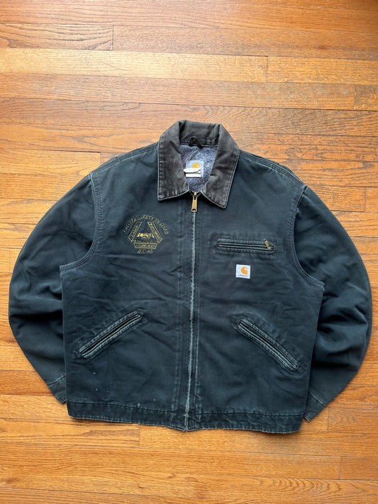 Faded Black Carhartt Detroit Jacket - Medium