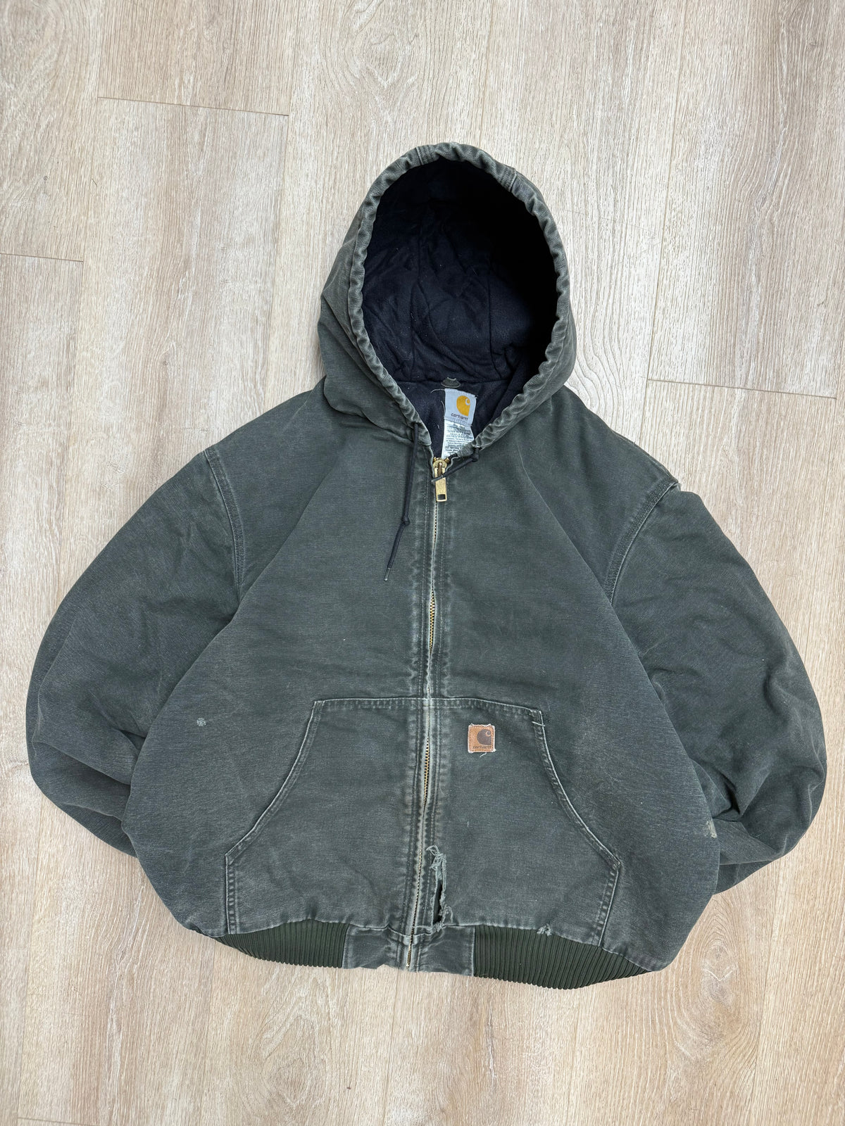 Faded Olive Green Carhartt Active Jacket - XL