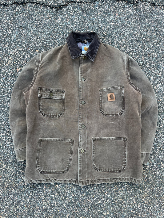 Faded Chestnut Brown Carhartt Chore Jacket - Medium