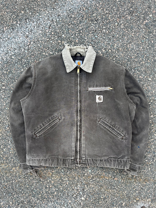 Faded n Distressed Timber Brown Carhartt Detroit Jacket - Boxy Medium