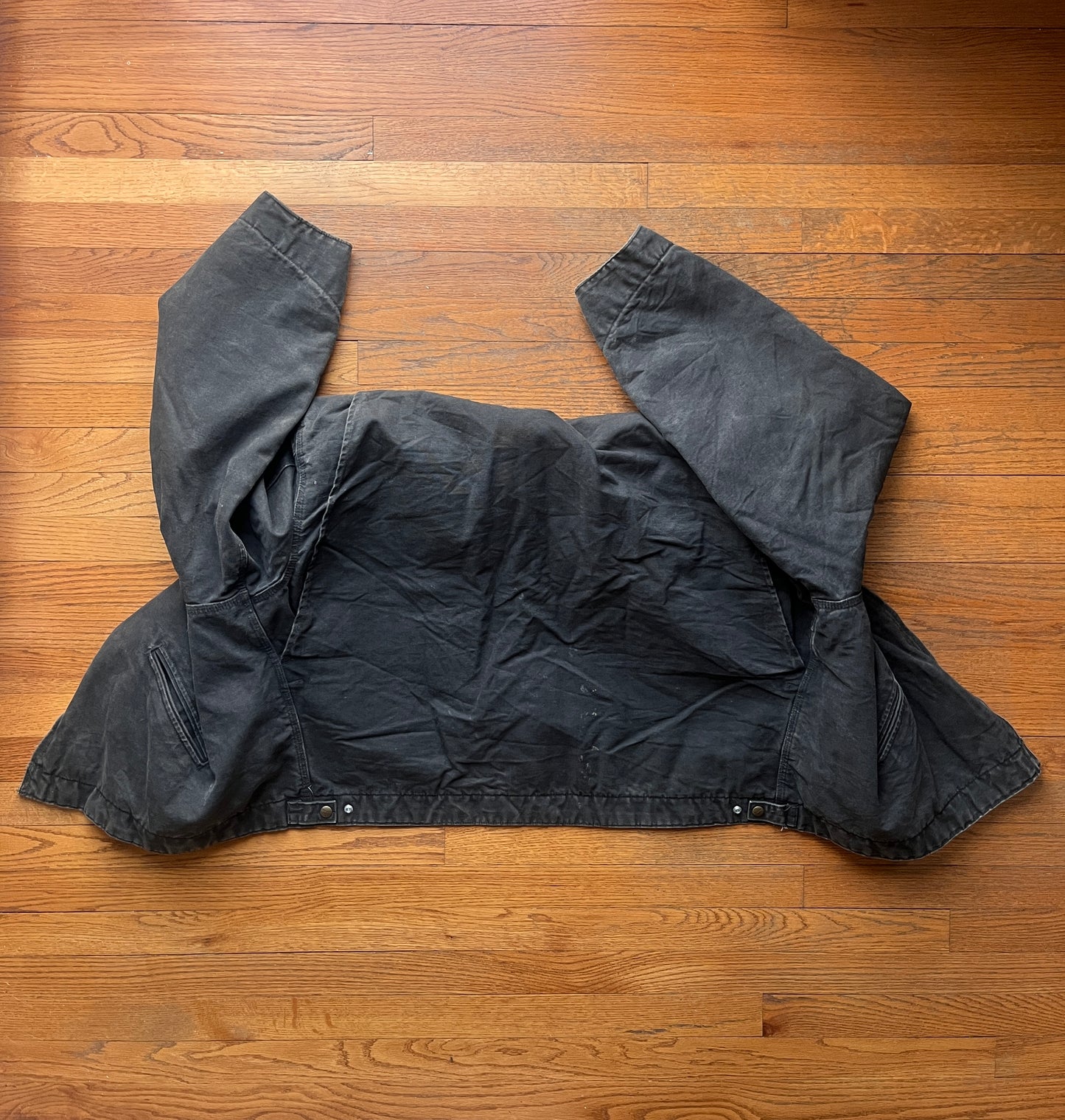 Faded Black Carhartt Detroit Jacket - Boxy 2XL