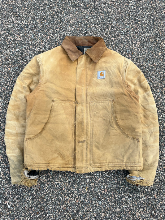 Faded n Distressed Tan Carhartt Arctic Jacket - Medium