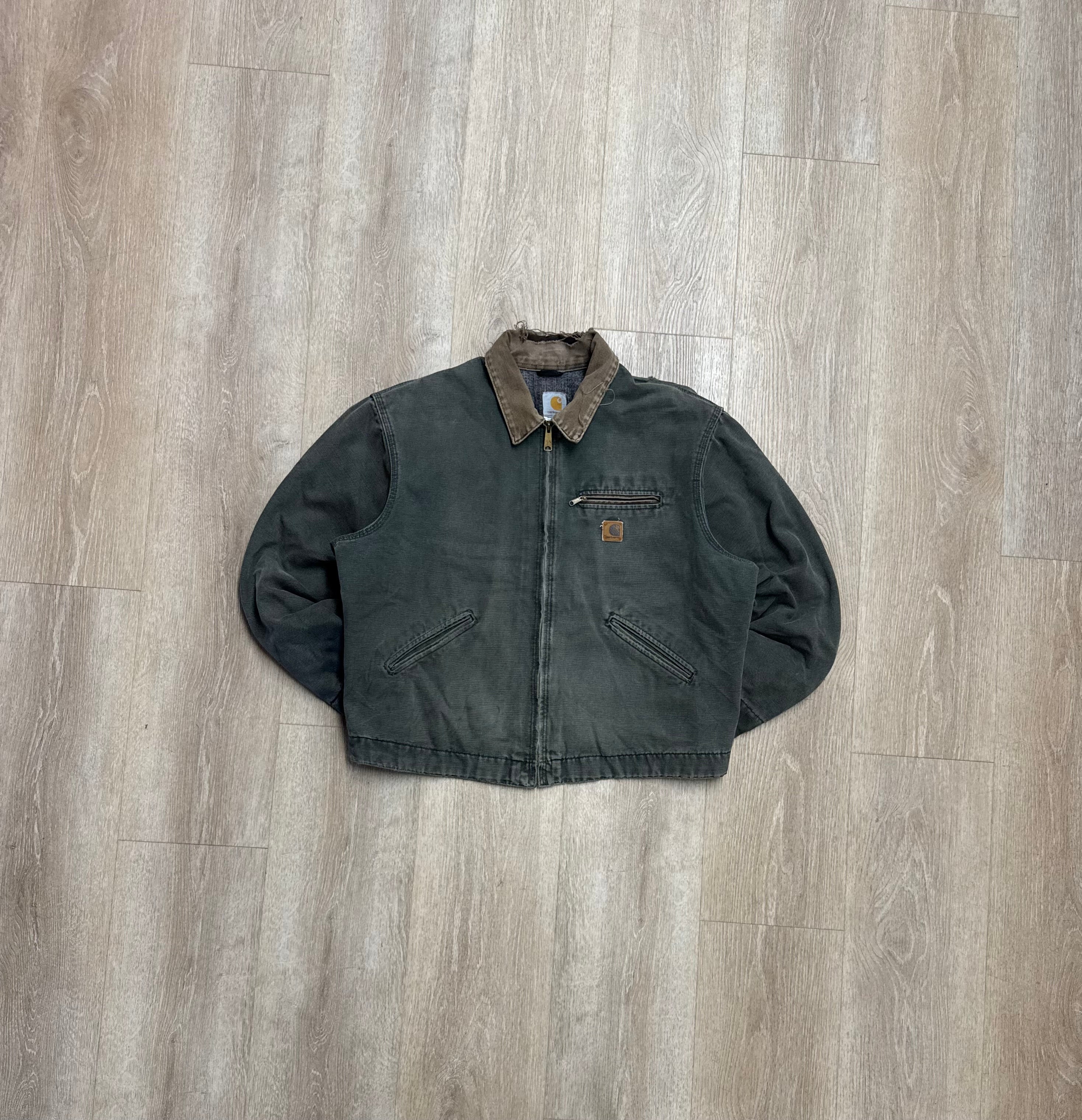 Faded Olive Green Carhartt Detroit Jacket - Boxy L-XL – VTG By Mike