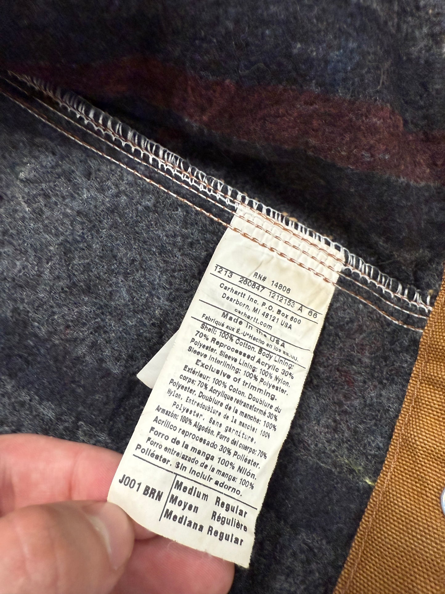 Faded Brown Carhartt Detroit Jacket - Medium