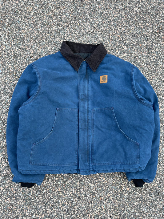 Faded Blue Carhartt Arctic Jacket - Boxy Cropped XL