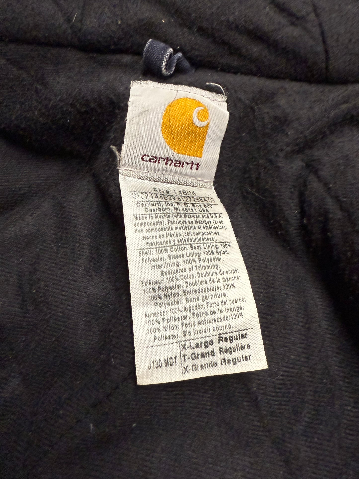 Faded Midnight Blue Carhartt Active Jacket - XL