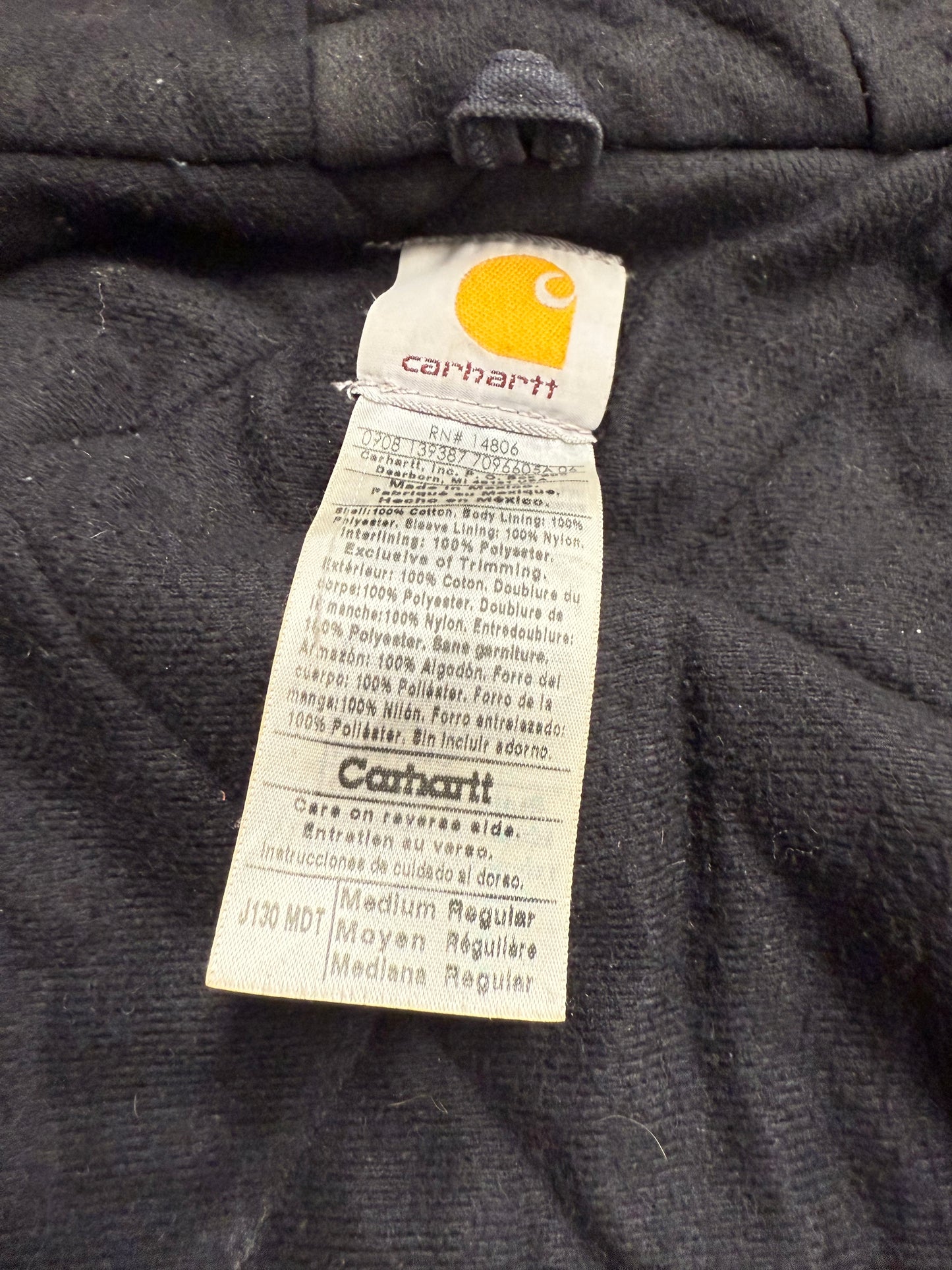 Faded Midnight Blue Carhartt Active Jacket - Medium
