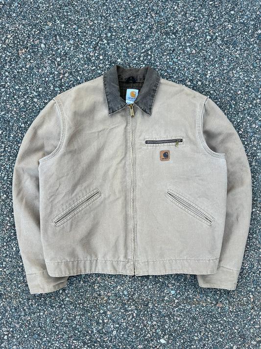Faded Saddle Brown Carhartt Detroit Jacket - Boxy M-L
