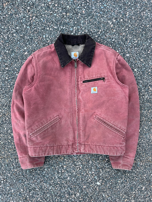 Faded Vintage Rose Carhartt Detroit Jacket - Small