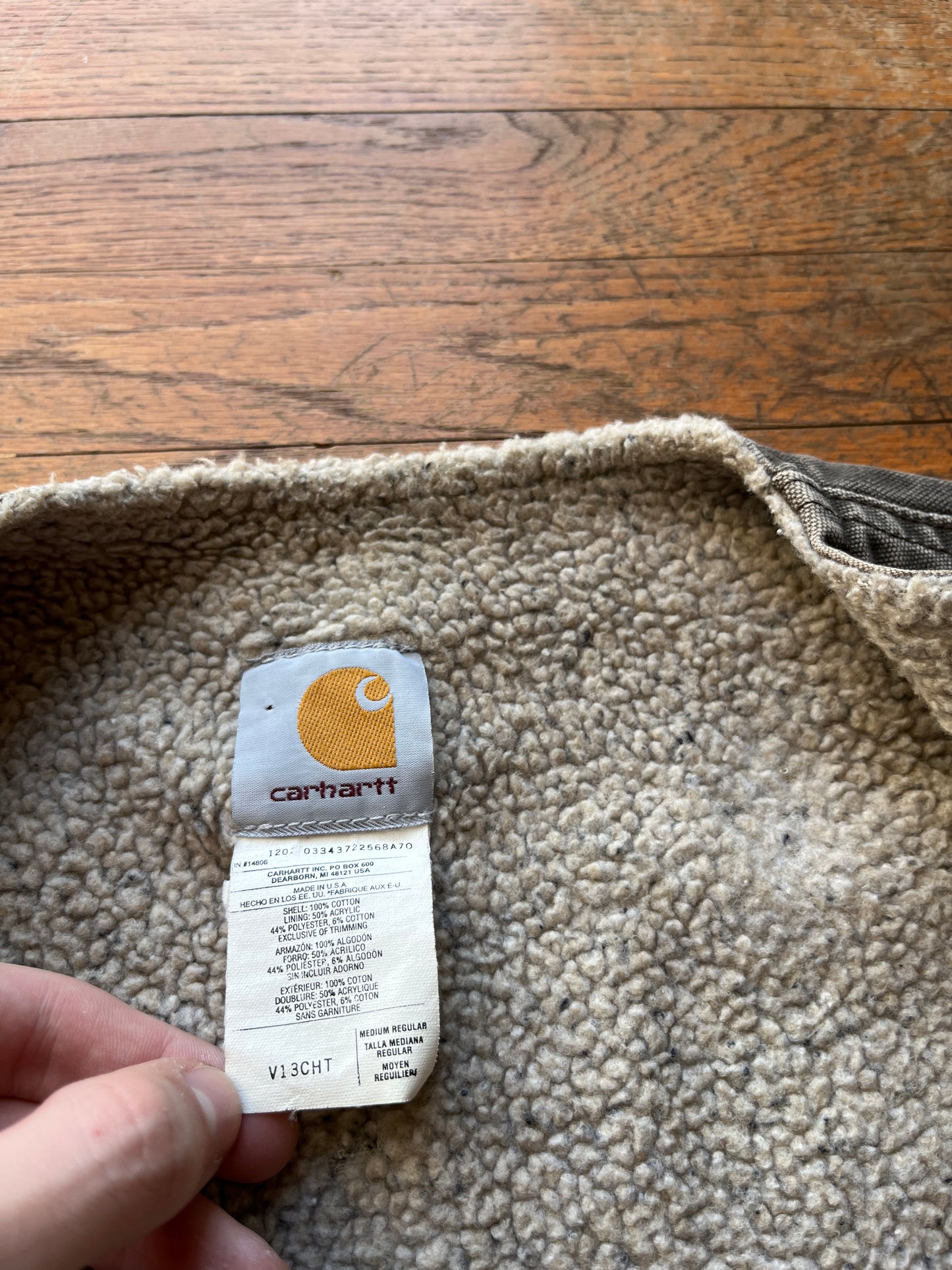 Faded Chestnut Brown Carhartt Vest - Small