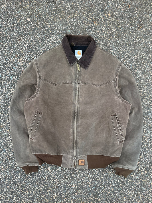 Faded Chestnut Brown Carhartt Santa Fe Jacket - Medium