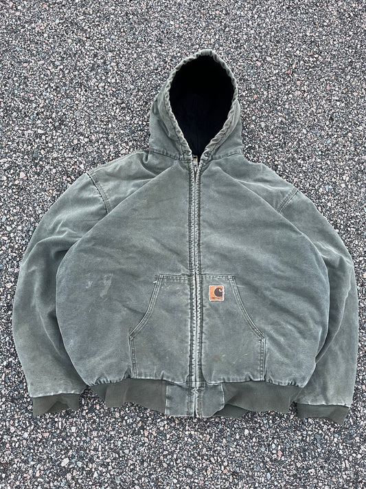 Faded Olive Green Carhartt Active Jacket - Boxy XL-2XL