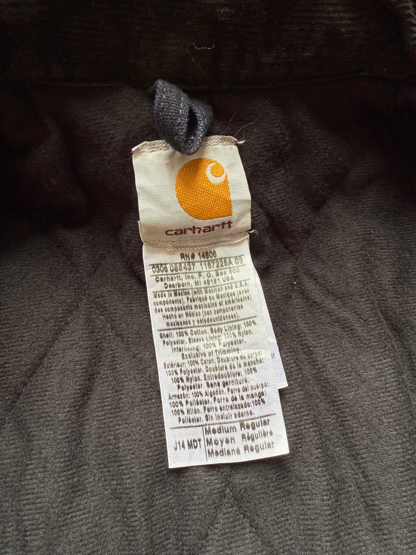 Faded Midnight Blue Carhartt Santa Fe Jacket - Medium