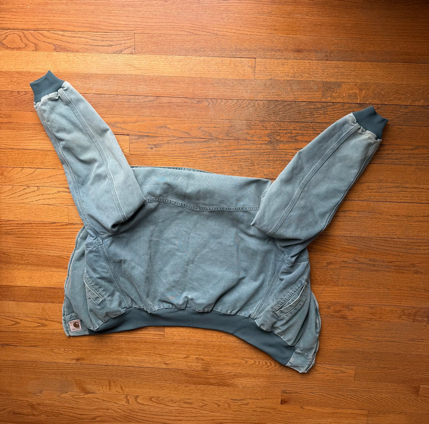 Faded Cobalt Blue Carhartt Santa Fe Jacket - Medium