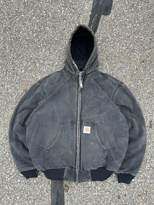 Faded Black Carhartt Active Jacket - Boxy Medium
