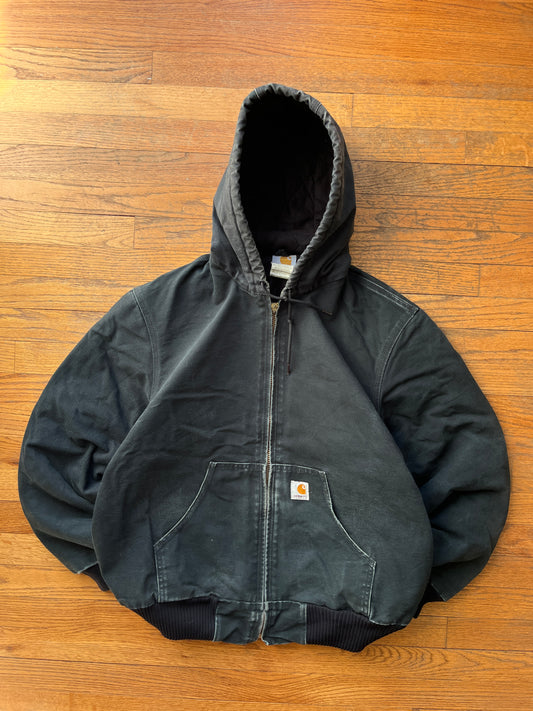 Faded Black Carhartt Active Jacket - Medium
