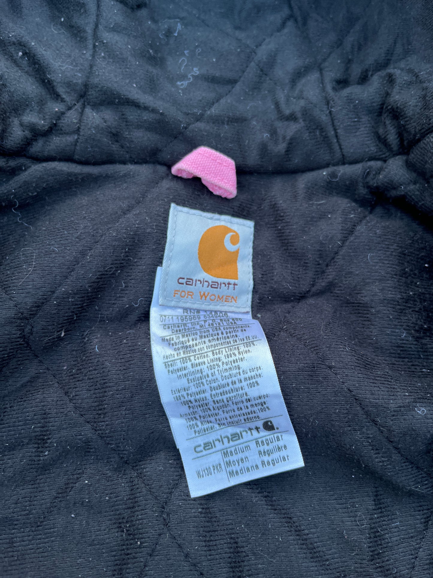 Faded Pastel Pink Carhartt Active Jacket - Medium