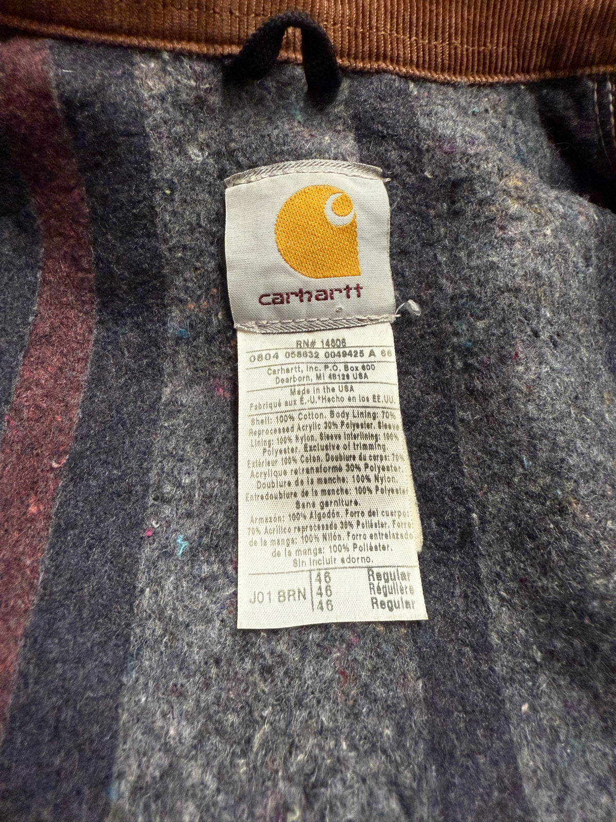 Faded Brown Carhartt Detroit Jacket - Large