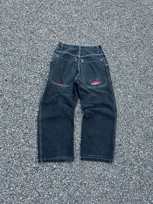 Faded Black JNCO Crown Pants - 31 x 30
