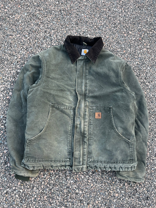 Faded Olive Green Carhartt Arctic Jacket - Large