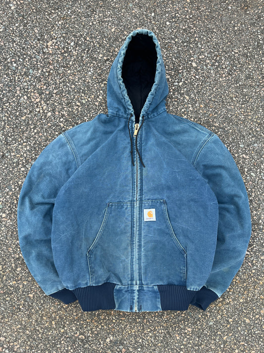 Faded Navy Blue Carhartt Active Jacket - Medium