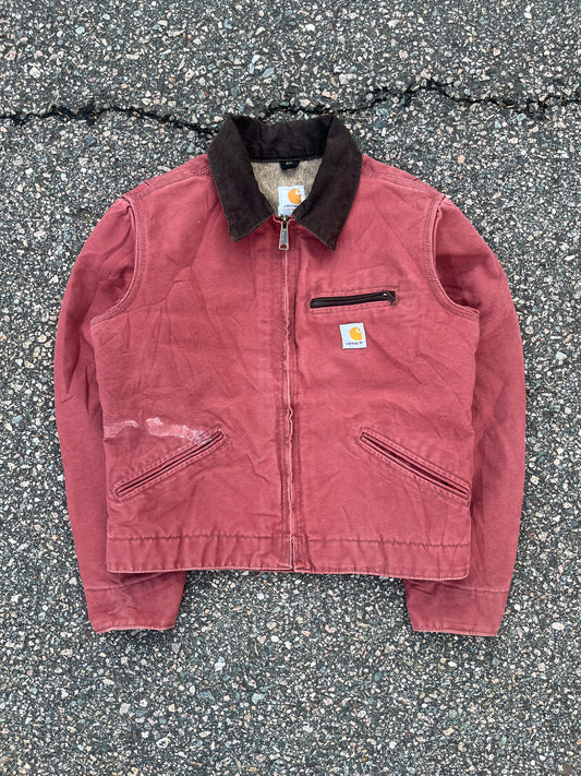 Faded Vintage Rose Carhartt Detroit Jacket - Fits XS-S