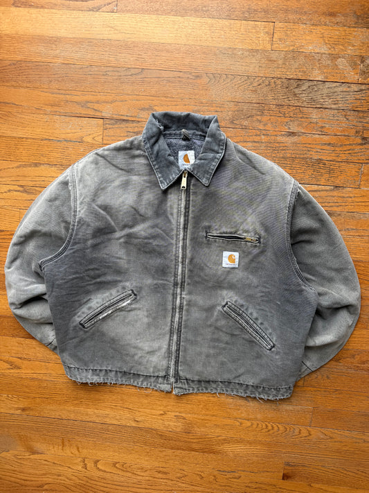 Faded Black Carhartt Detroit Jacket - XL