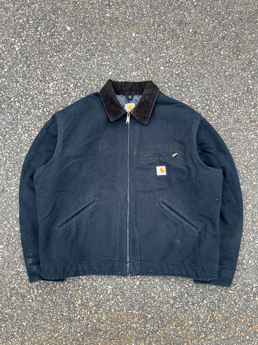 Faded Black Carhartt Detroit Jacket - Boxy Large