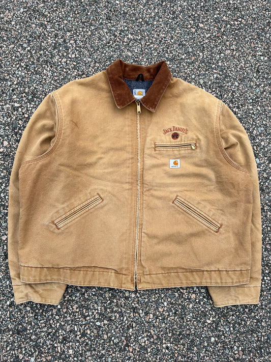 Faded Brown Carhartt & Jack Daniels Detroit Jacket - 2XL