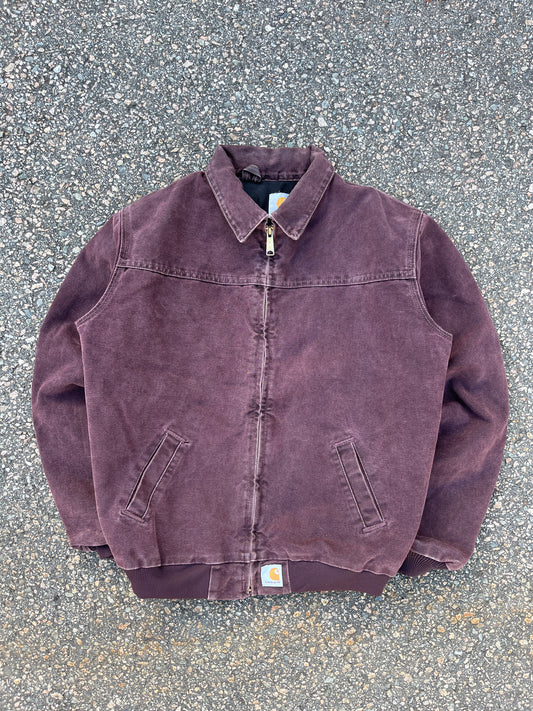 Faded Burgundy Carhartt Santa Fe Jacket - Small
