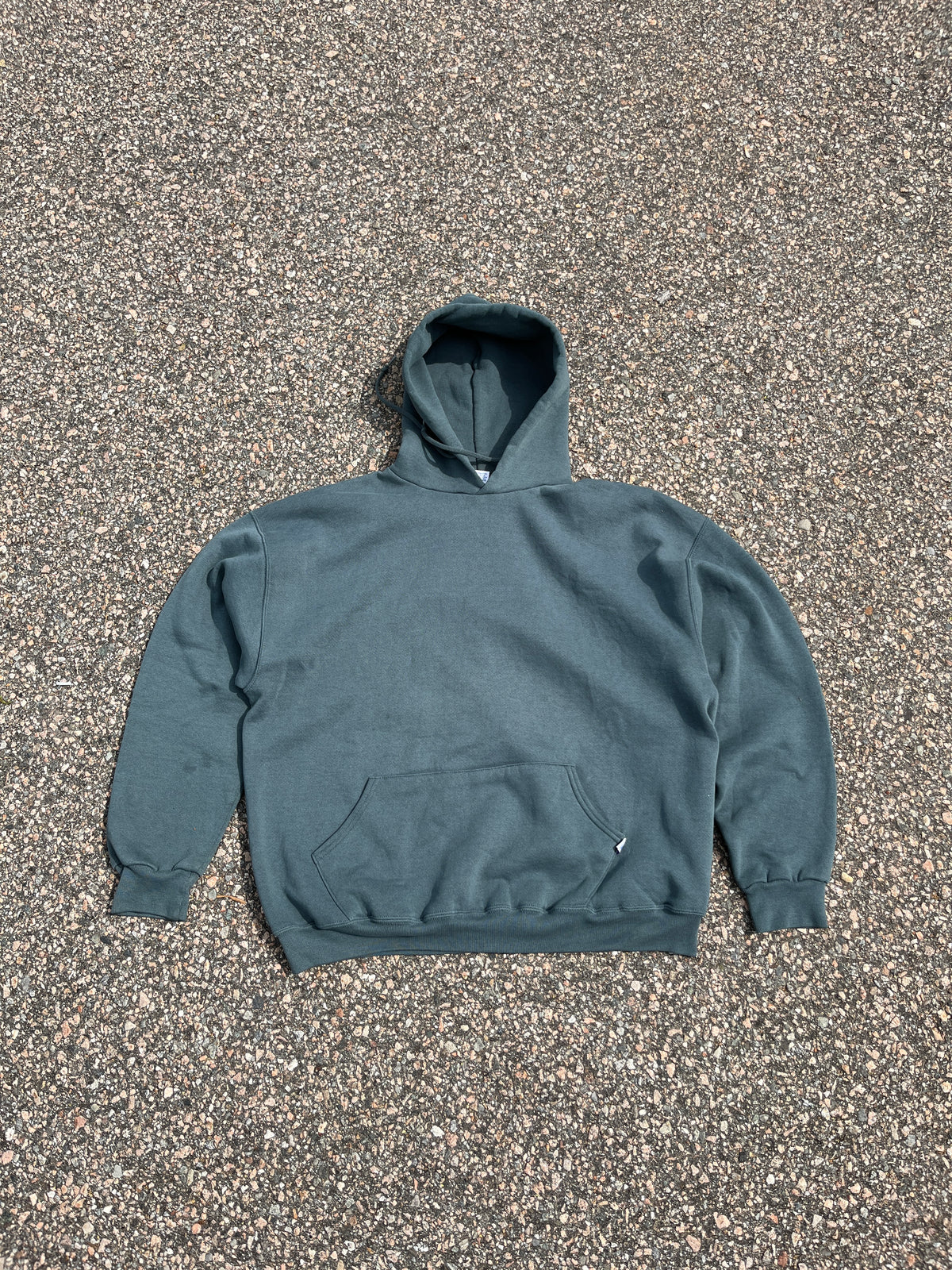 Faded Green Russell Hoodie - Boxy Large