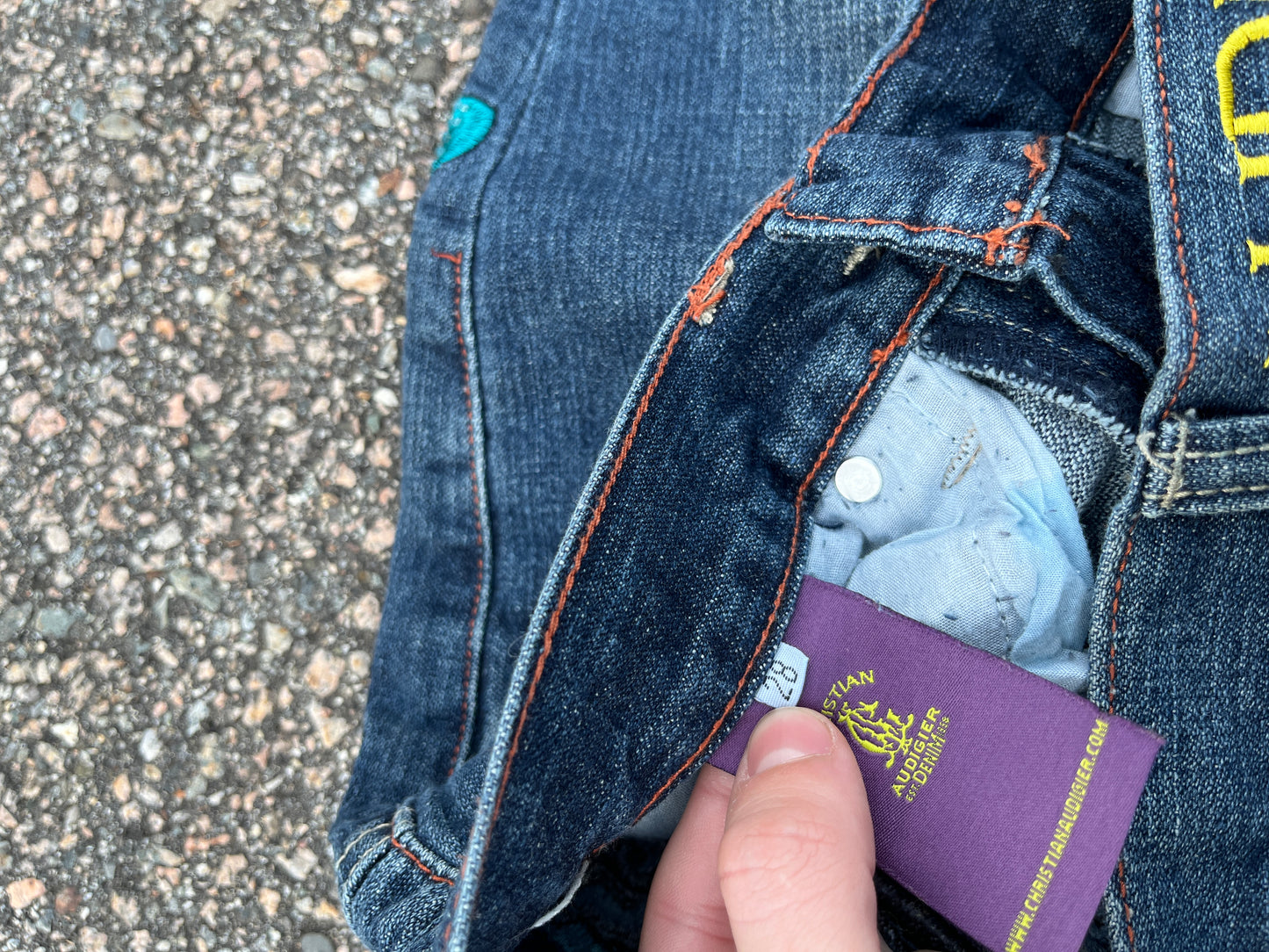 Ed Hardy Christian Audigier Grail Skulls n Roses Pants - 29 x 31