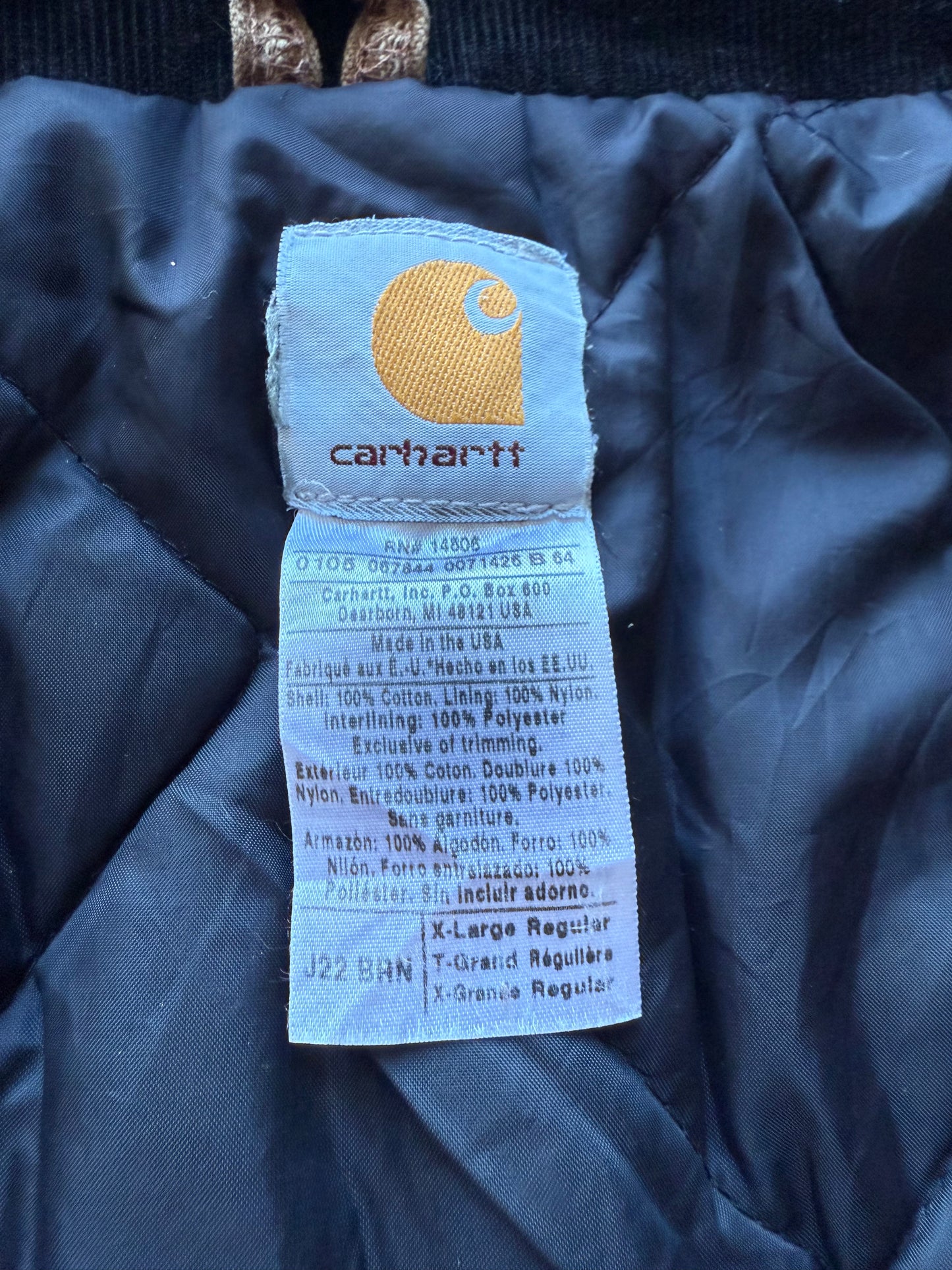 Faded Brown Carhartt Arctic Jacket - Boxy Large