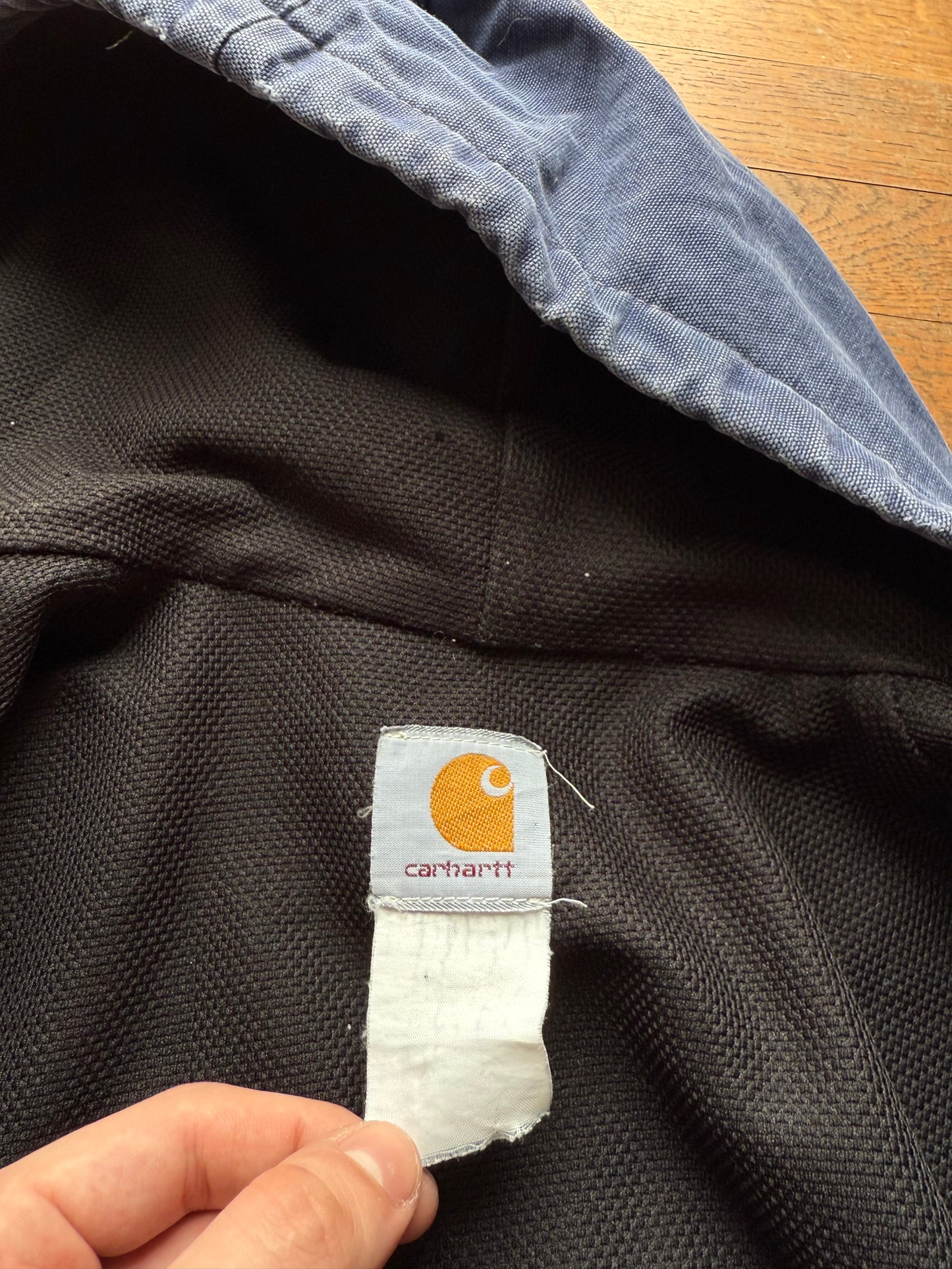 Faded Dark Navy Blue Carhartt Active Jacket - Small