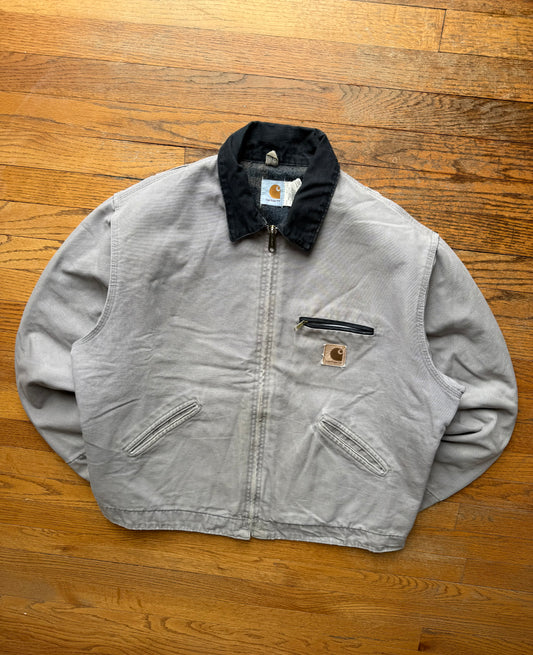 Faded Cement Grey Carhartt Detroit Jacket - XL